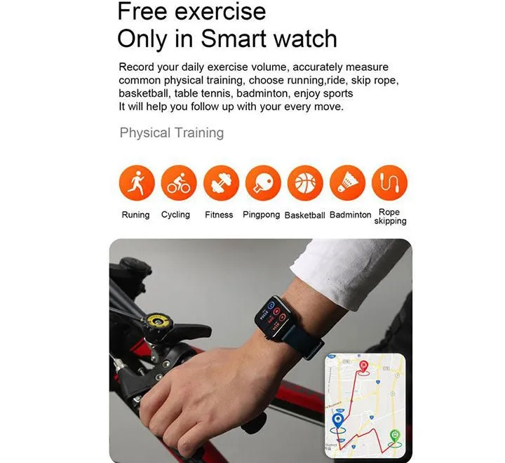 E86 Smartwatch (Brown Leather)