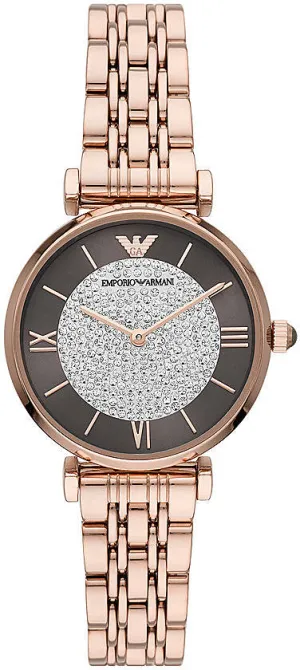 EA Watch Two-Hand Rose Gold Ladies