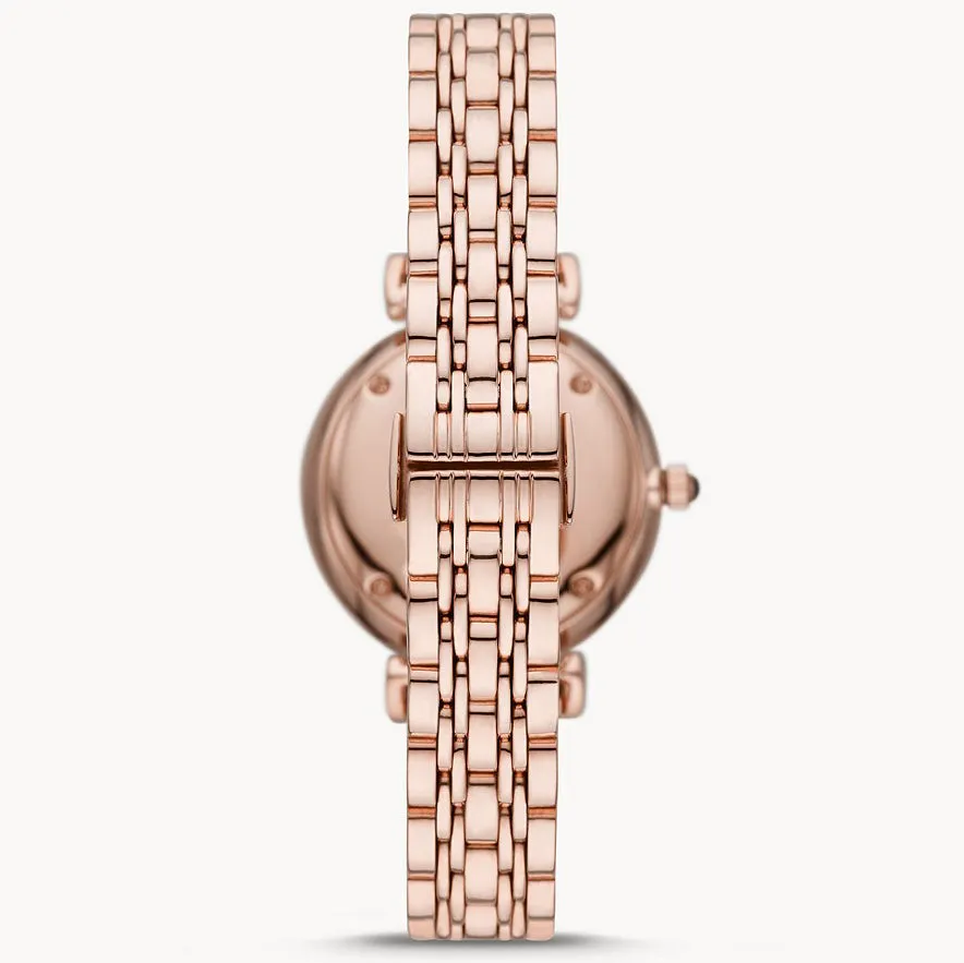 EA Watch Two-Hand Rose Gold Ladies