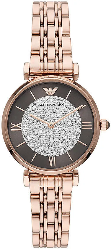 EA Watch Two-Hand Rose Gold Ladies