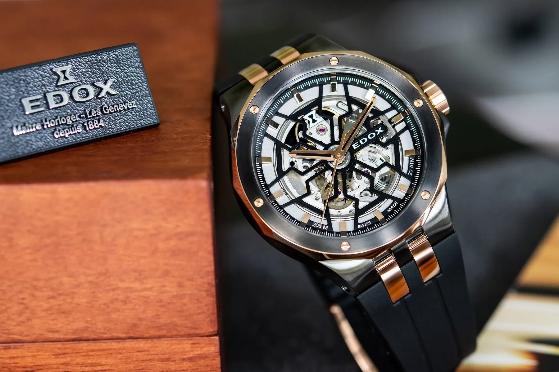 EDX Watch Delfin Mecano 3 Hands Skeleton