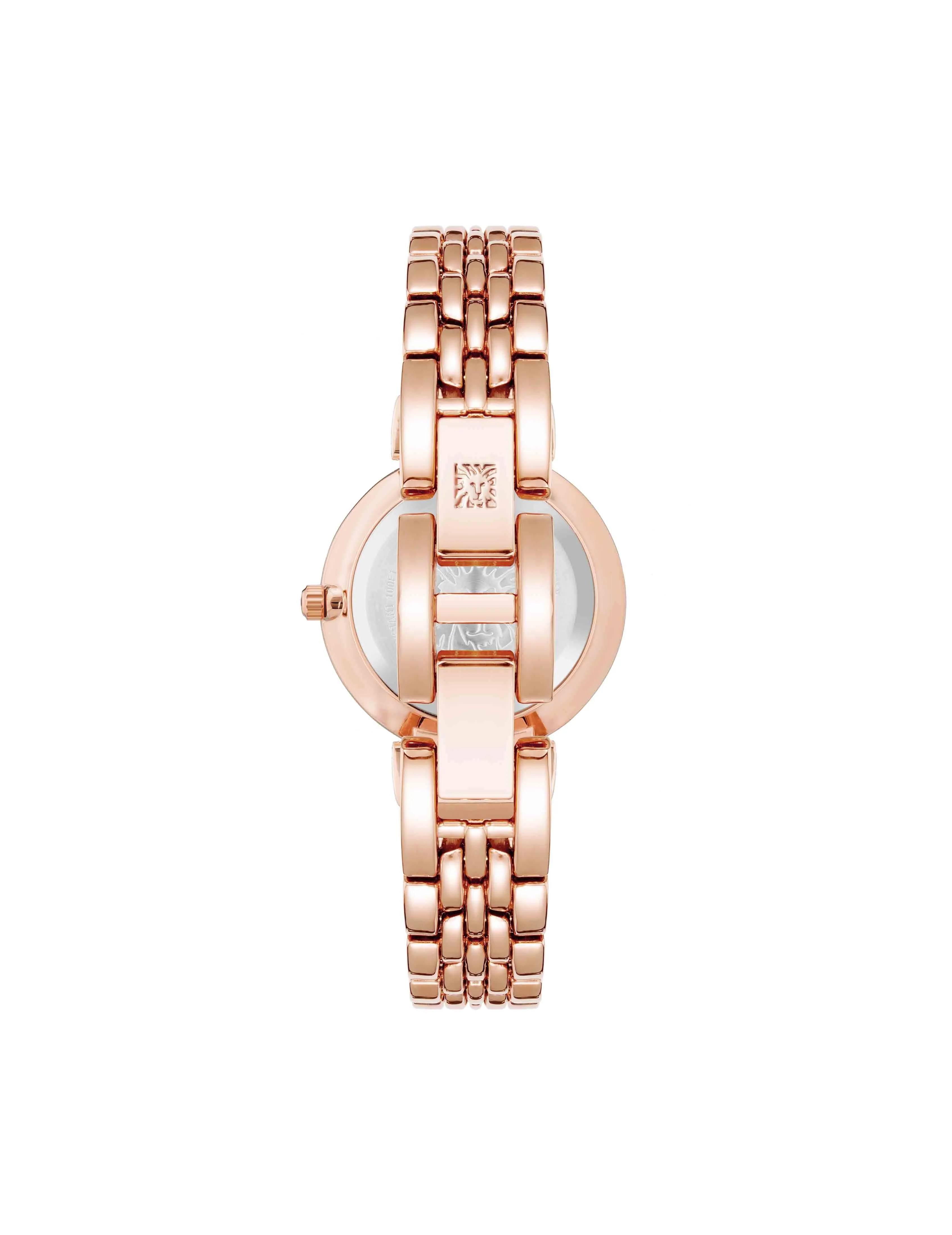 Embossed Floral Pattern Dial Watch