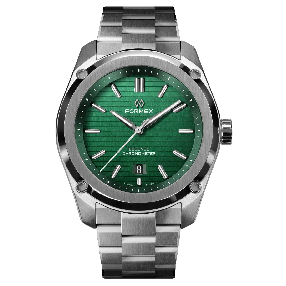 Formex Essence 39 Automatic Chronometer Watch - Green / Steel Bracelet - LIKE NEW