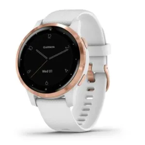 Garmin Vivoactive 4S Smart Watch - Rose Gold with White Band (Refurbished Grade- B)