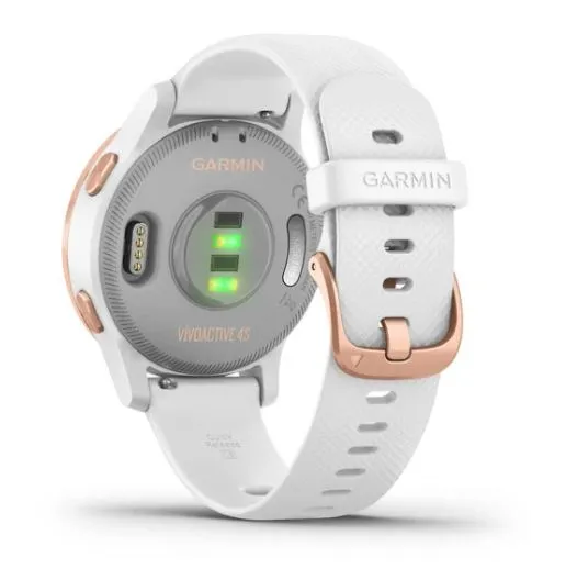 Garmin Vivoactive 4S Smart Watch - Rose Gold with White Band (Refurbished Grade- B)