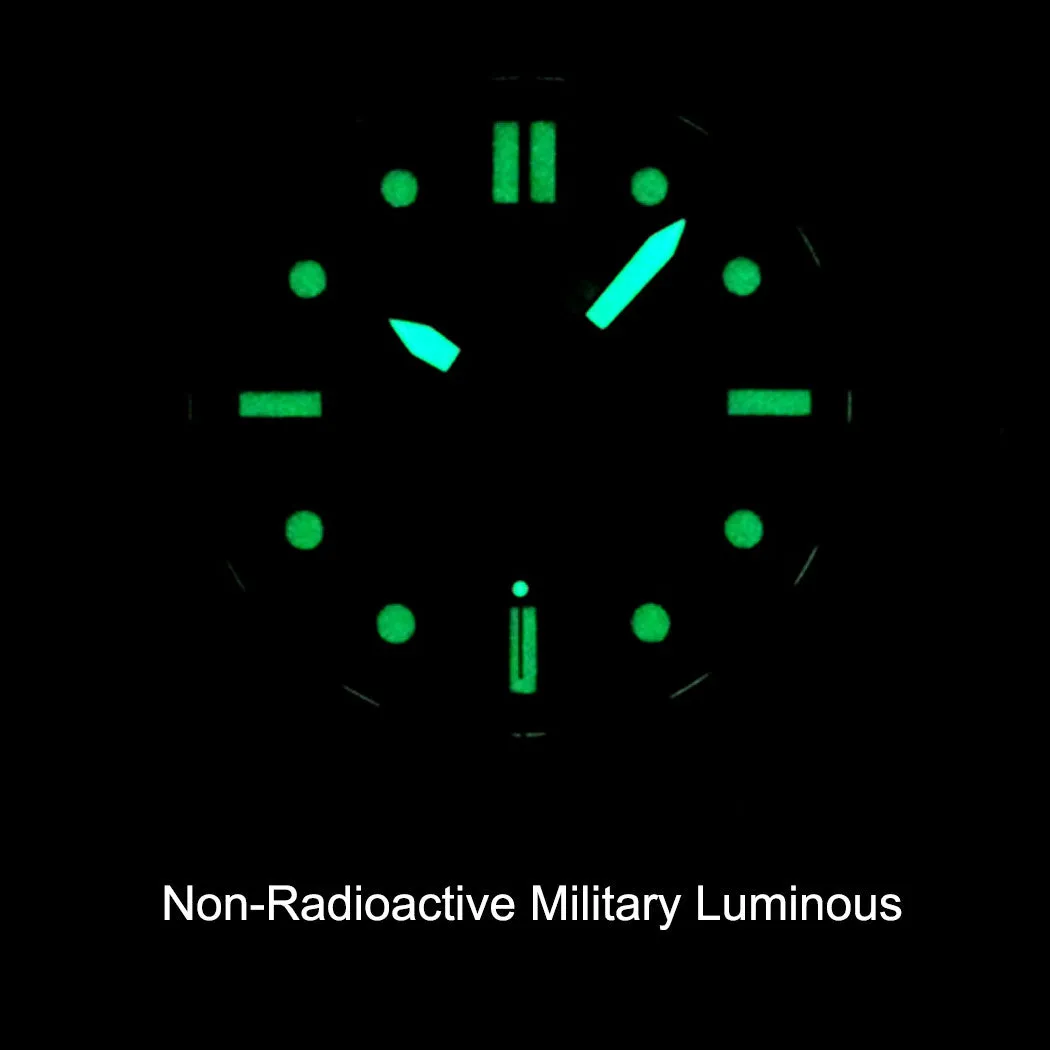German Military Titanium Automatic Watch. GPW Date. 200M W/R. Sapphire Crystal. German BUND Leatherstrap