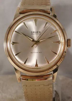 Gruen Precision (New In Box) Vintage 1960's Automatic Mens Watch....34mm