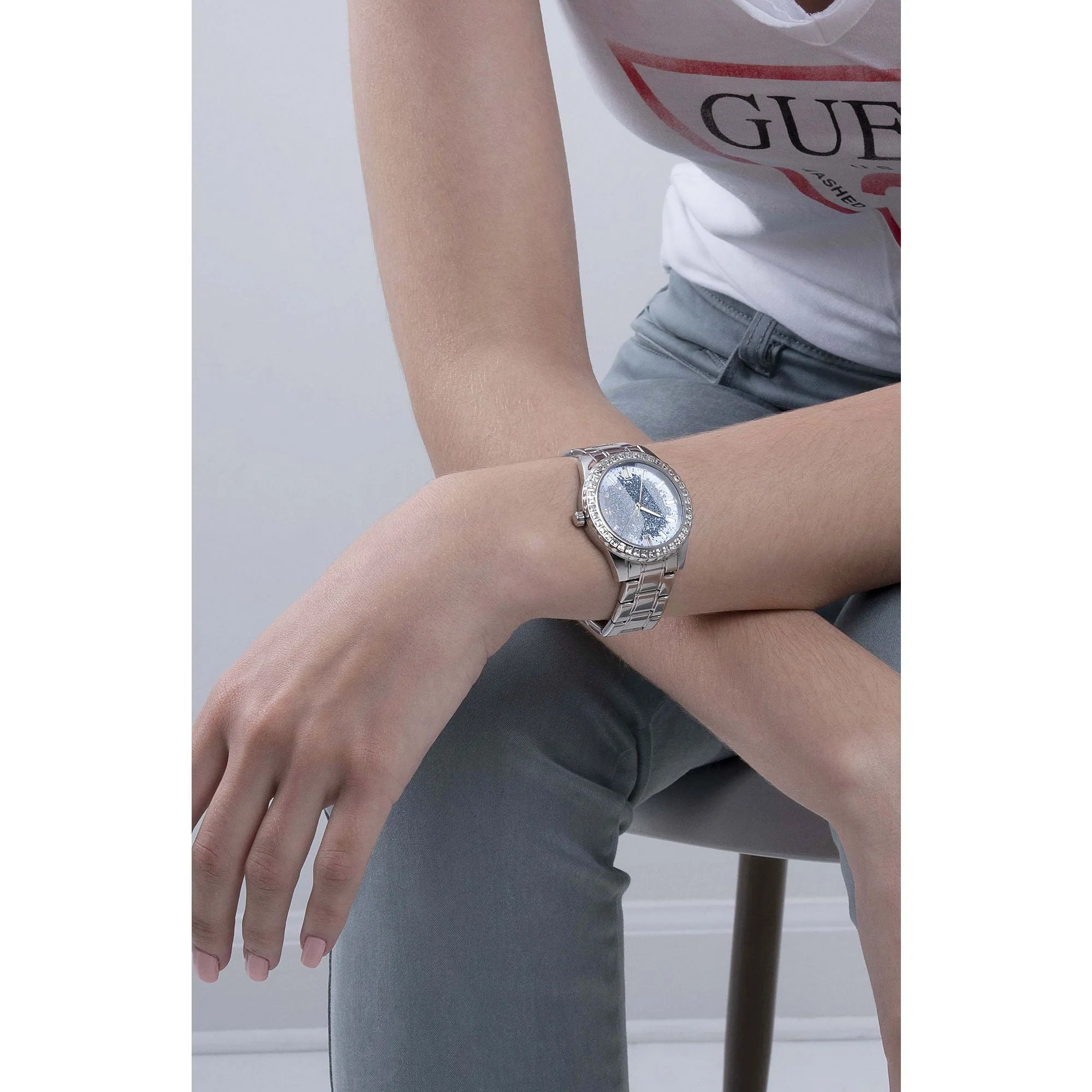 Guess Analog Blue Dial Women Watch - GW0405L1