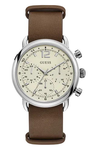 Guess Mens Rose Gold/Brown Chronograph Watch - W1242G1
