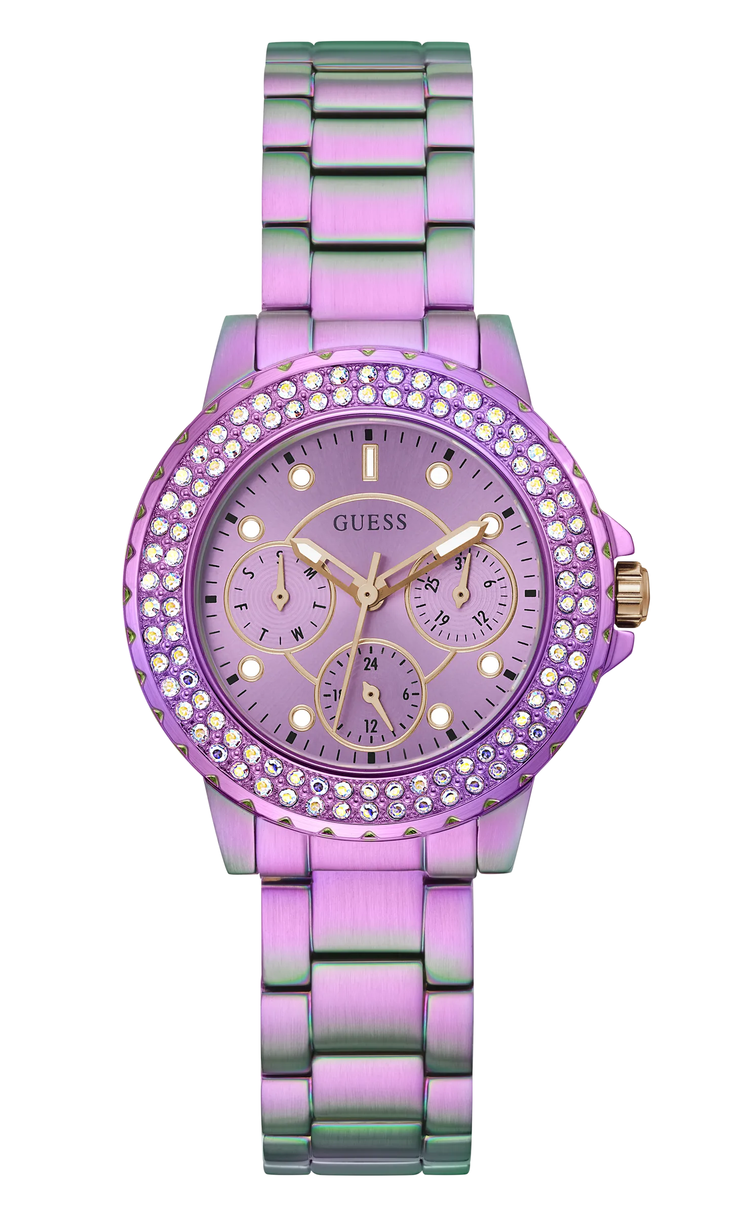 Guess Rose Gold Dial Women Watch - GW0410L4