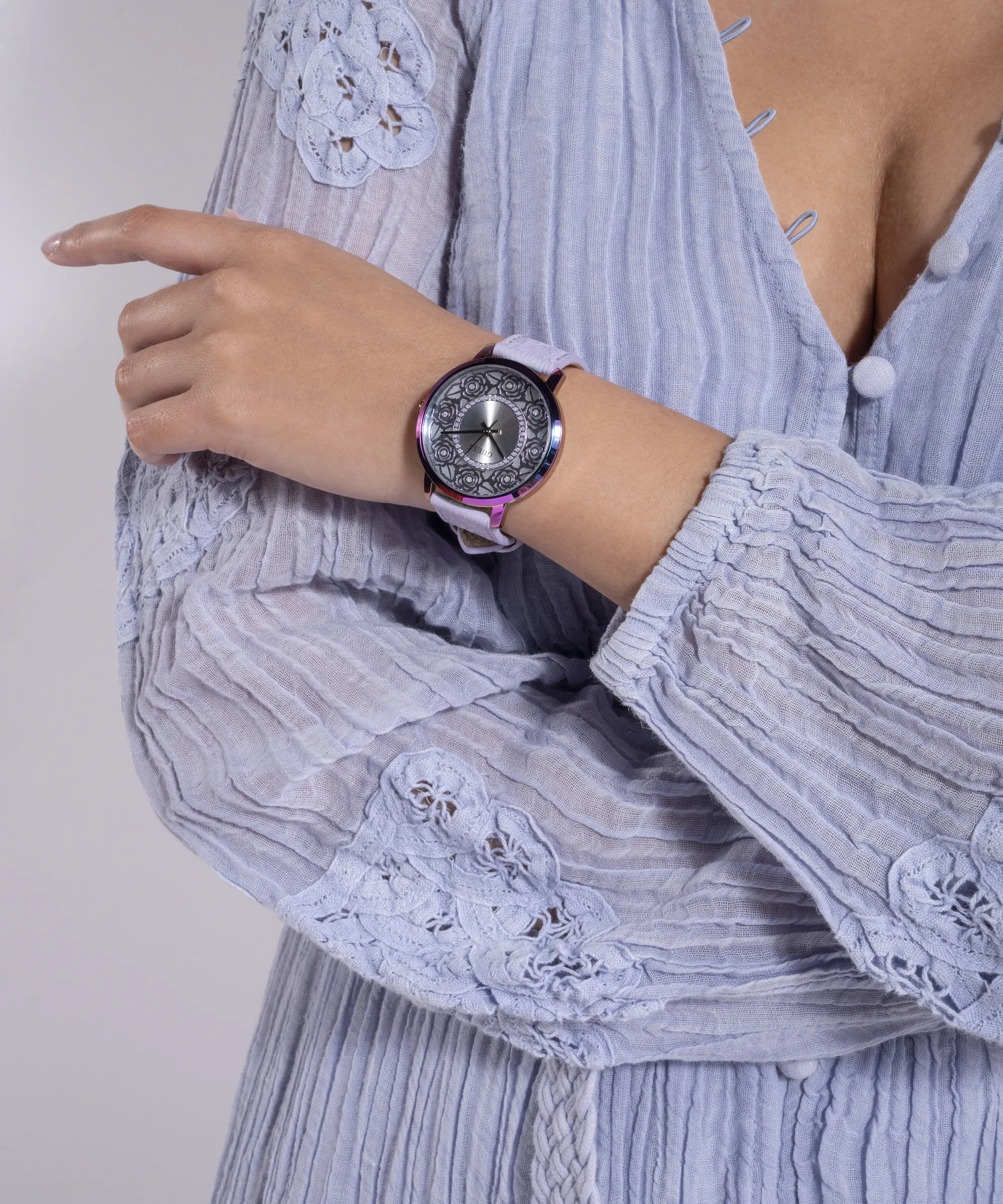 Guess Silver Dial Women Watch - GW0529L4