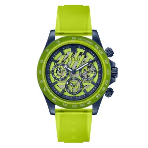 Guess Sport 44 mm Size Green Dial Men Chronograph Watch - GW0578G1