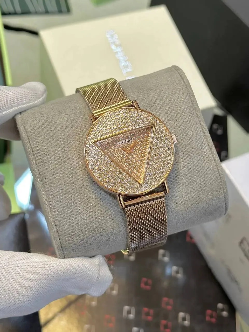 Guess Women's Watch Premium Collection with Metal Chain