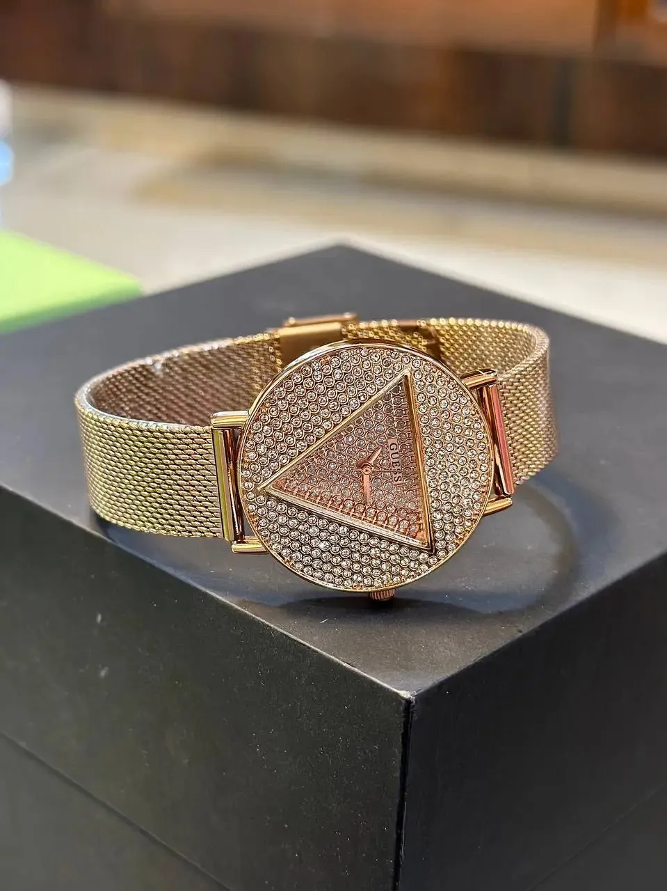 Guess Women's Watch Premium Collection with Metal Chain