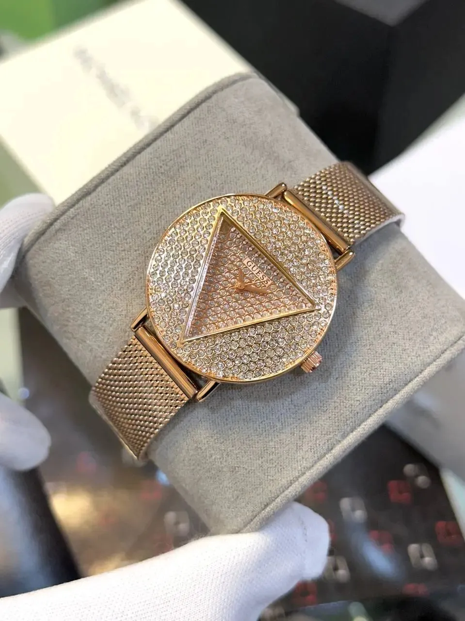 Guess Women's Watch Premium Collection with Metal Chain