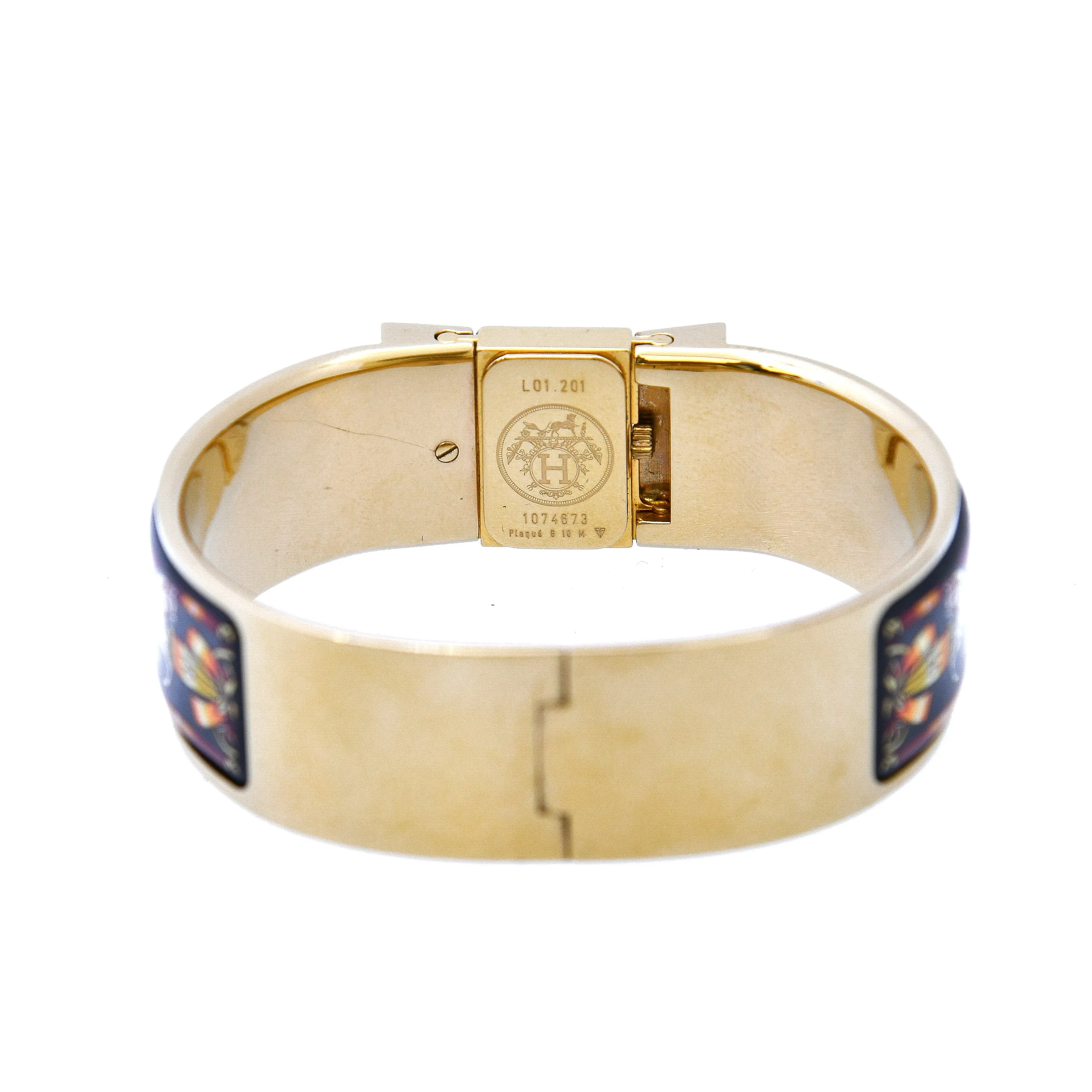 HERMÈS LOQUET EQUESTRIAN DIAMONDS BEZEL BANGLE WATCH
