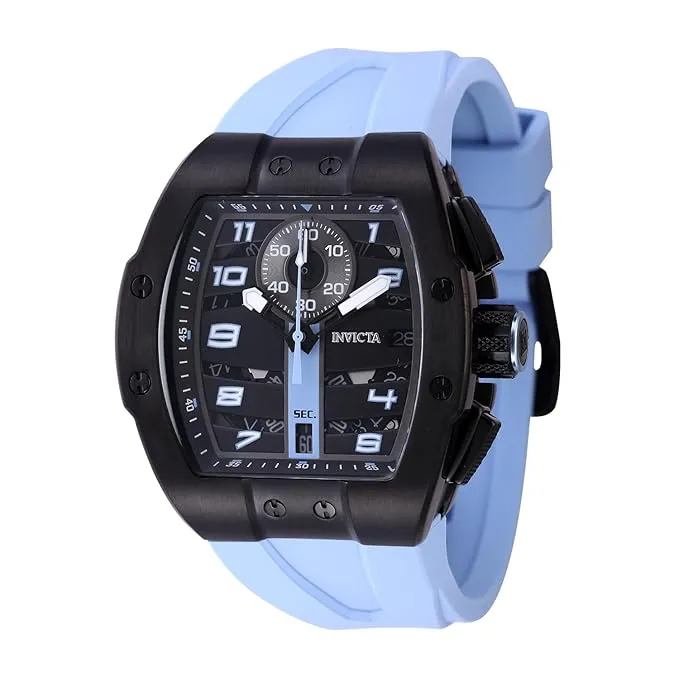 Invicta Silicone Racing Quartz Black Dial Analog Watch - For Men 47370
