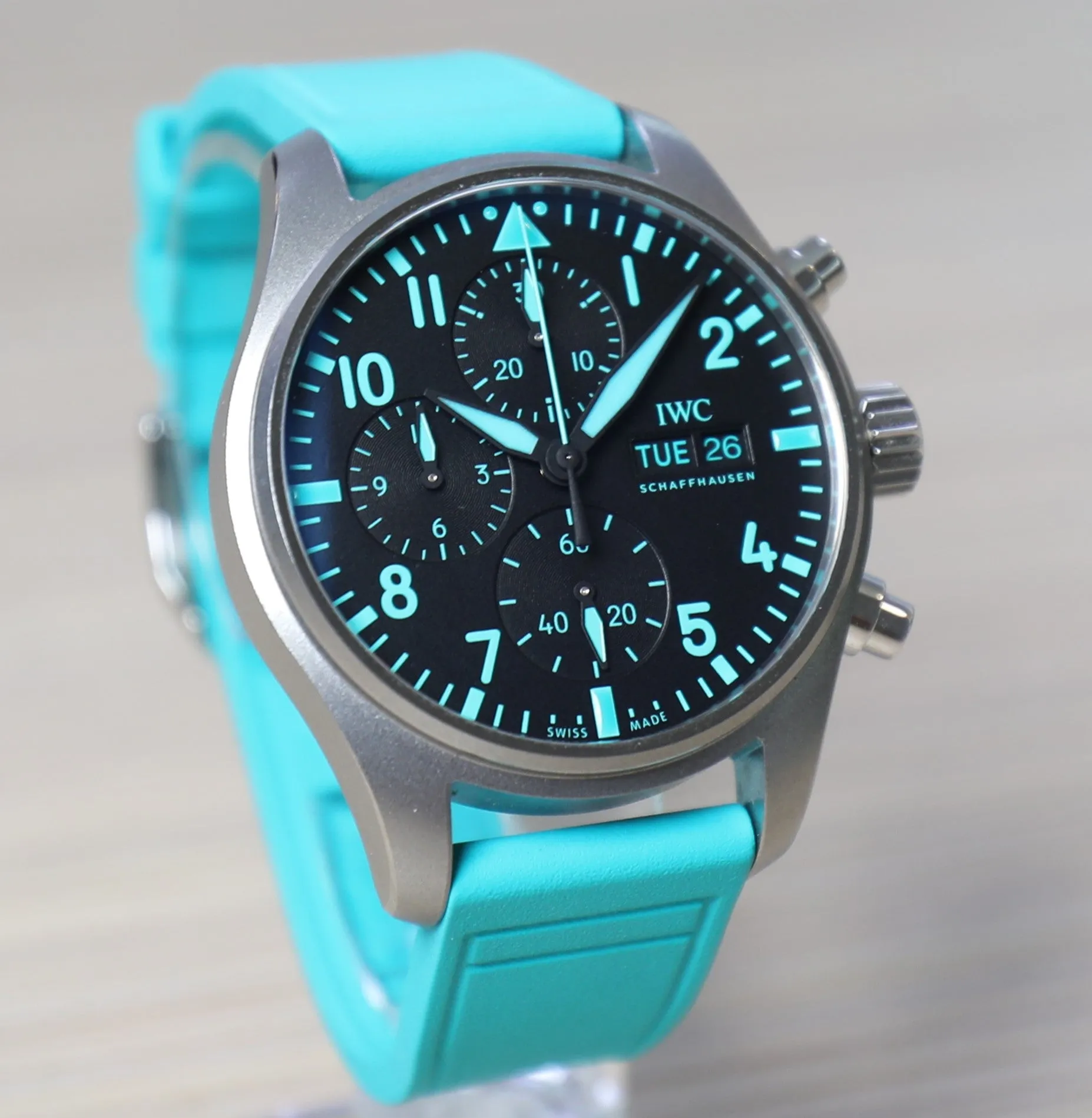 IWC Pilot Chronograph 41mm – Mercedes-AMG Petronas Formula One Limited Edition – New – Full Set
