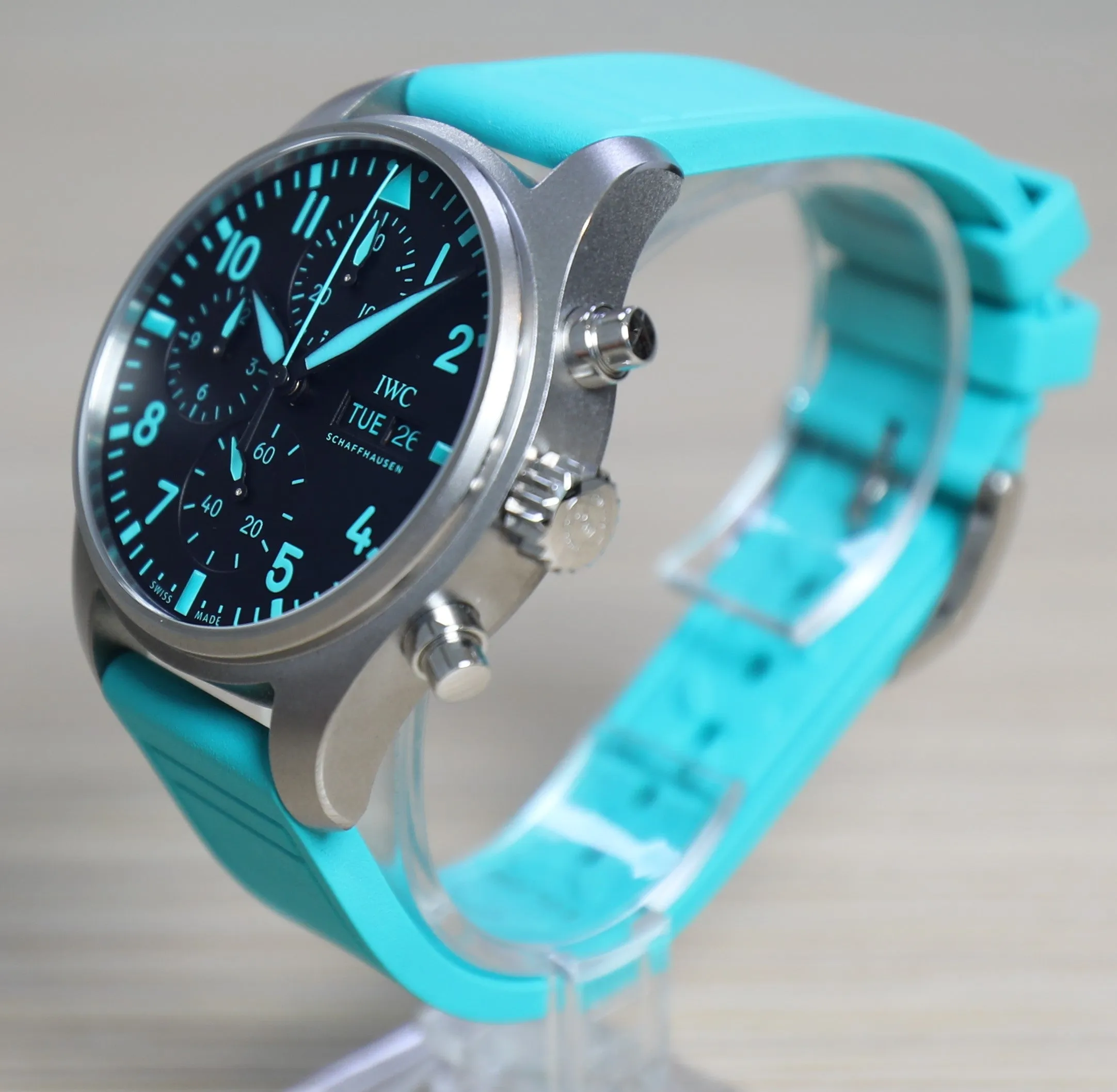 IWC Pilot Chronograph 41mm – Mercedes-AMG Petronas Formula One Limited Edition – New – Full Set