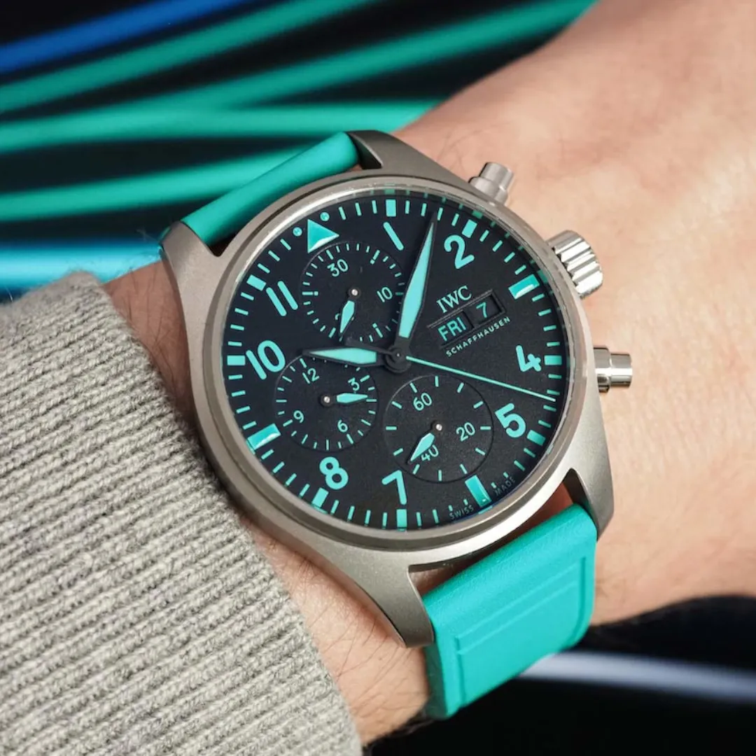 IWC Pilot Chronograph 41mm – Mercedes-AMG Petronas Formula One Limited Edition – New – Full Set