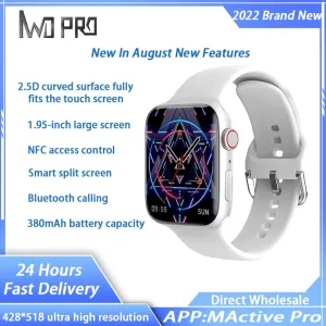 IWO PRO 2022 NEW Men Smart Watch SmartWatch NFC 90MHz High Brush 1.95IPS Large Screen 428*518 Resolution PK W58 W28 MAX DT8 MAX