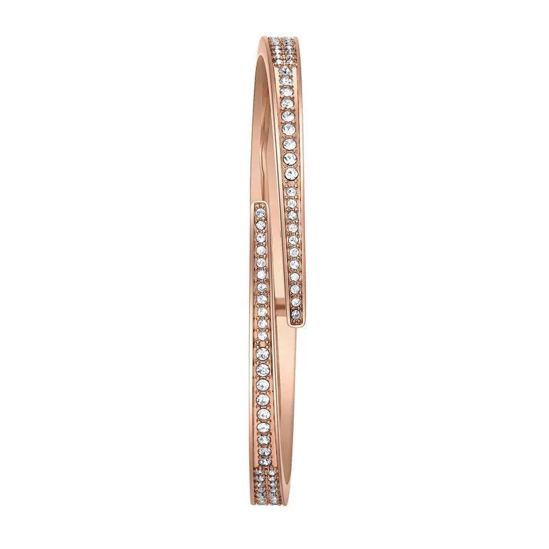 JBW Women's Mondrian Stainless Steel Watch and Bracelet Jewelry Set - 0.16 ctw Diamond - Rose Gold - J6303