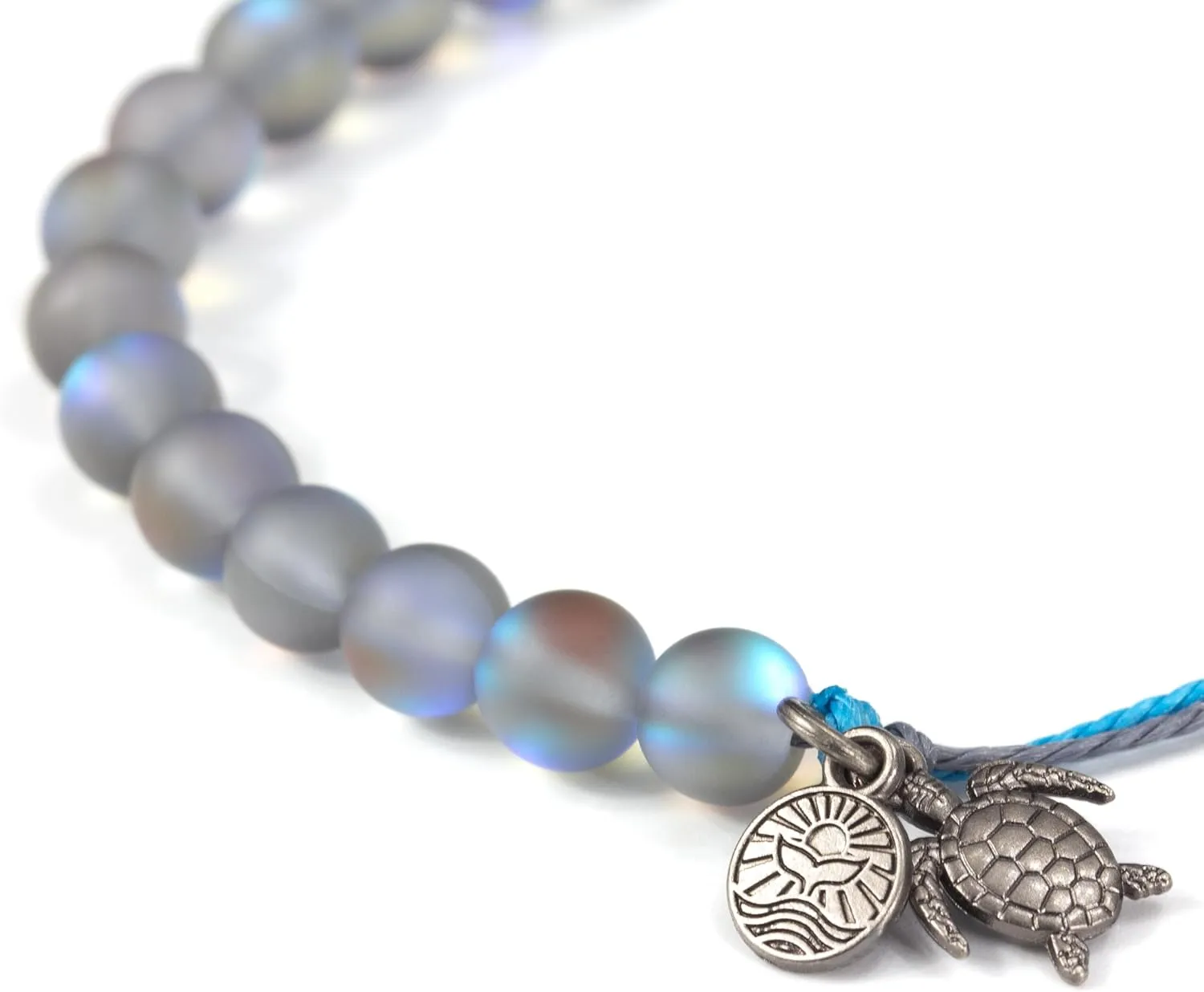KoaKoa Moonlight Bead Sea Turtle Tracking Bracelet, helps save sea turtles, fully adjustable Men and Women
