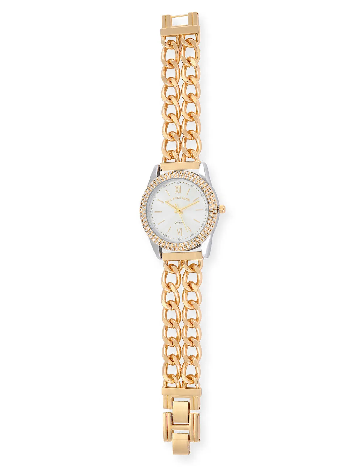 LADIES CLASSIC GOLD LINK BRACELET WATCH