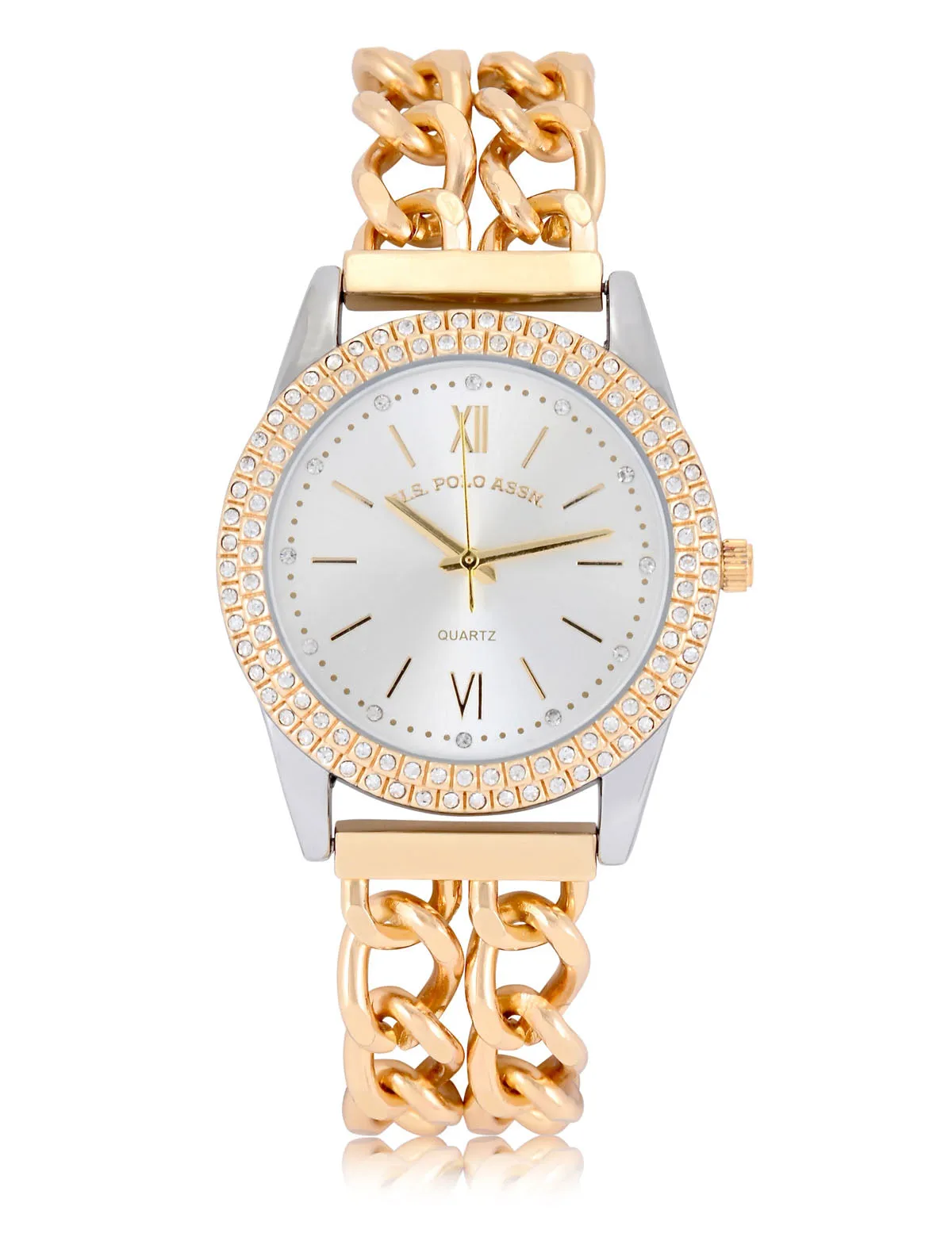 LADIES CLASSIC GOLD LINK BRACELET WATCH