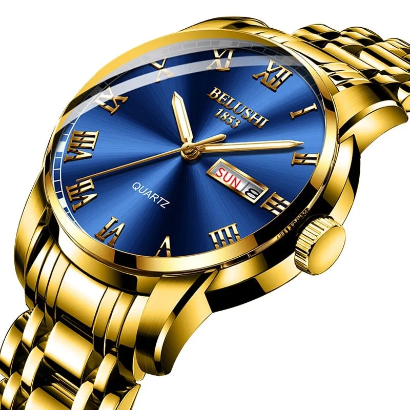 Luxury Steel Men's Calendar Watch
