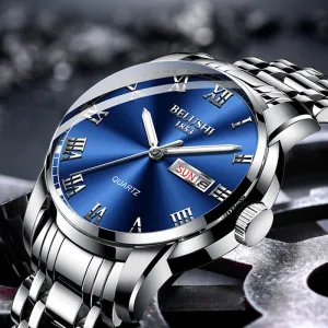 Luxury Steel Men's Calendar Watch