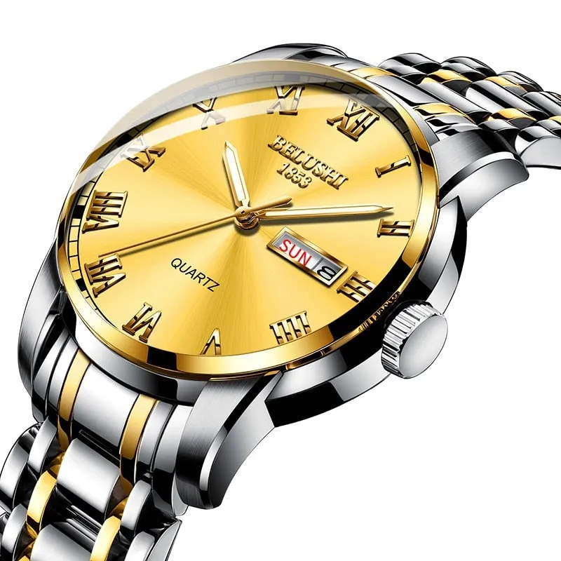 Luxury Steel Men's Calendar Watch