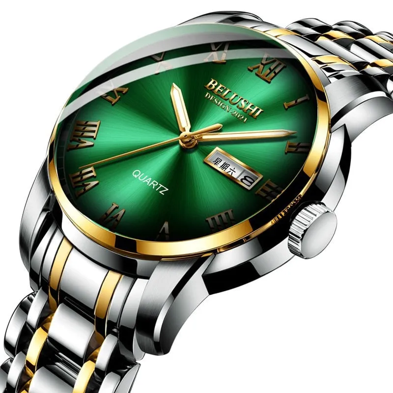 Luxury Steel Men's Calendar Watch