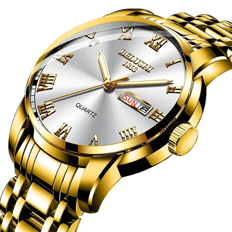 Luxury Steel Men's Calendar Watch