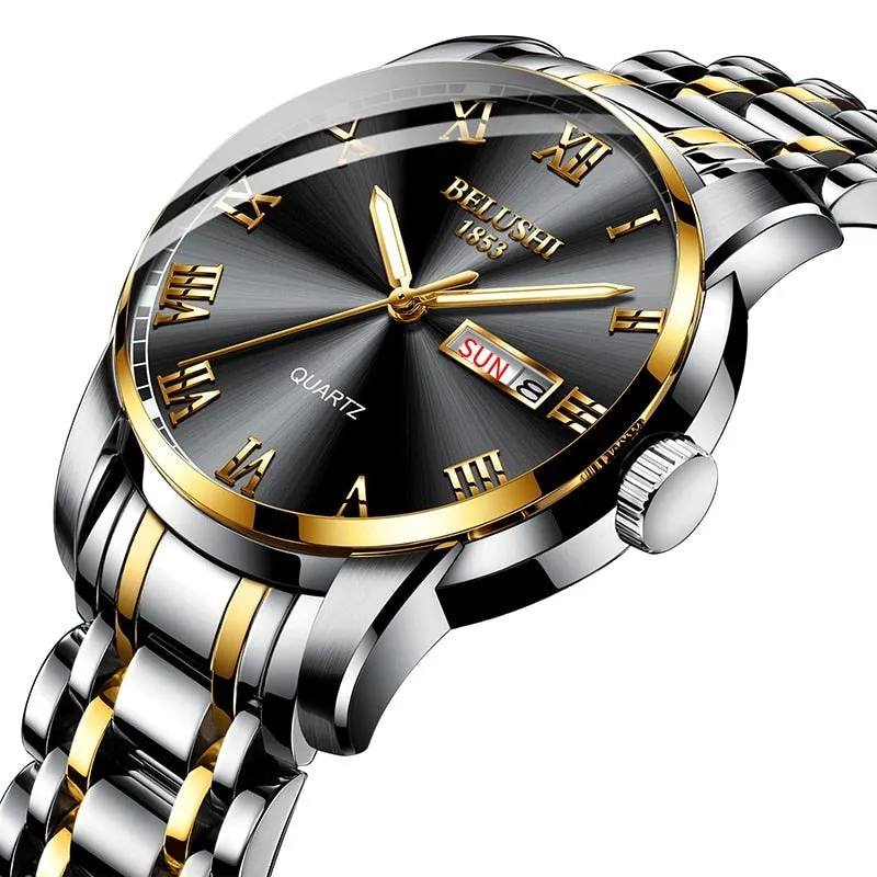 Luxury Steel Men's Calendar Watch