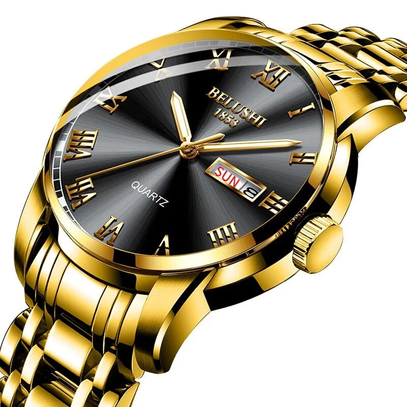 Luxury Steel Men's Calendar Watch
