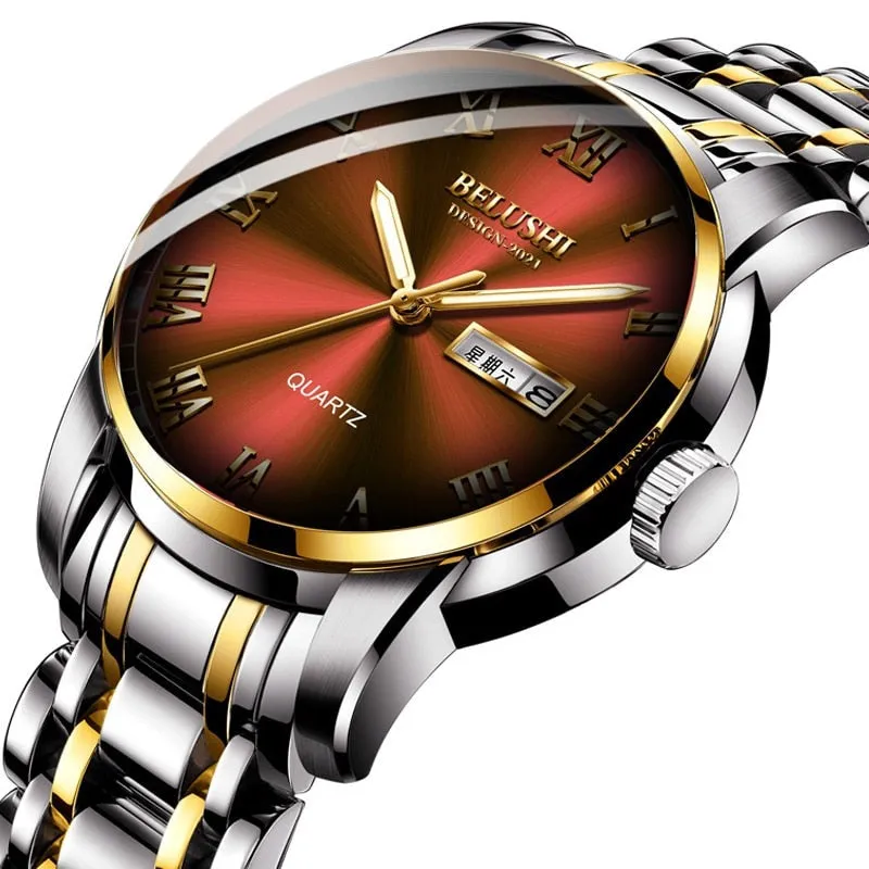 Luxury Steel Men's Calendar Watch