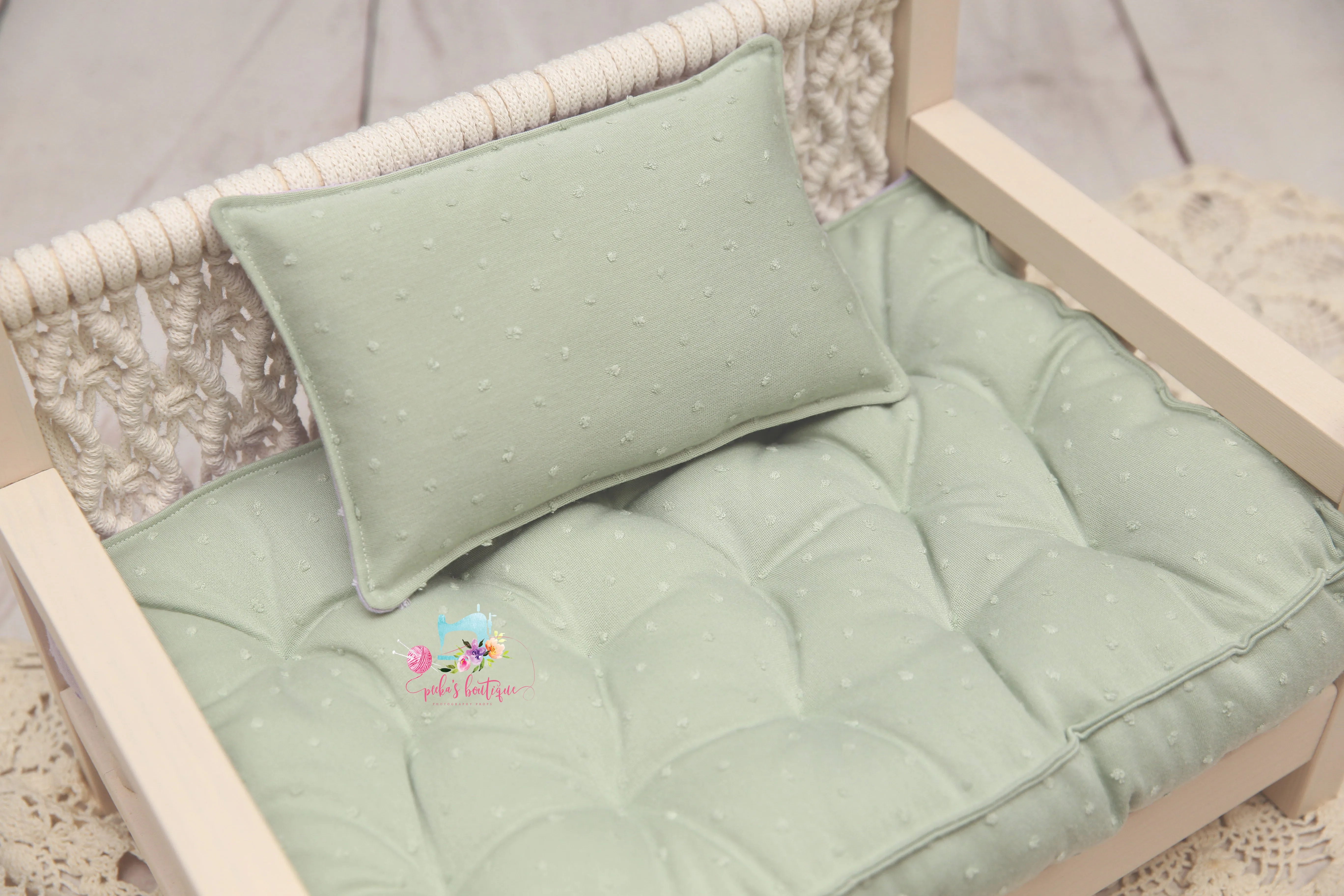 MADE TO ORDER- REVERSIBLE 2 Color Swiss Dots- PILLOW