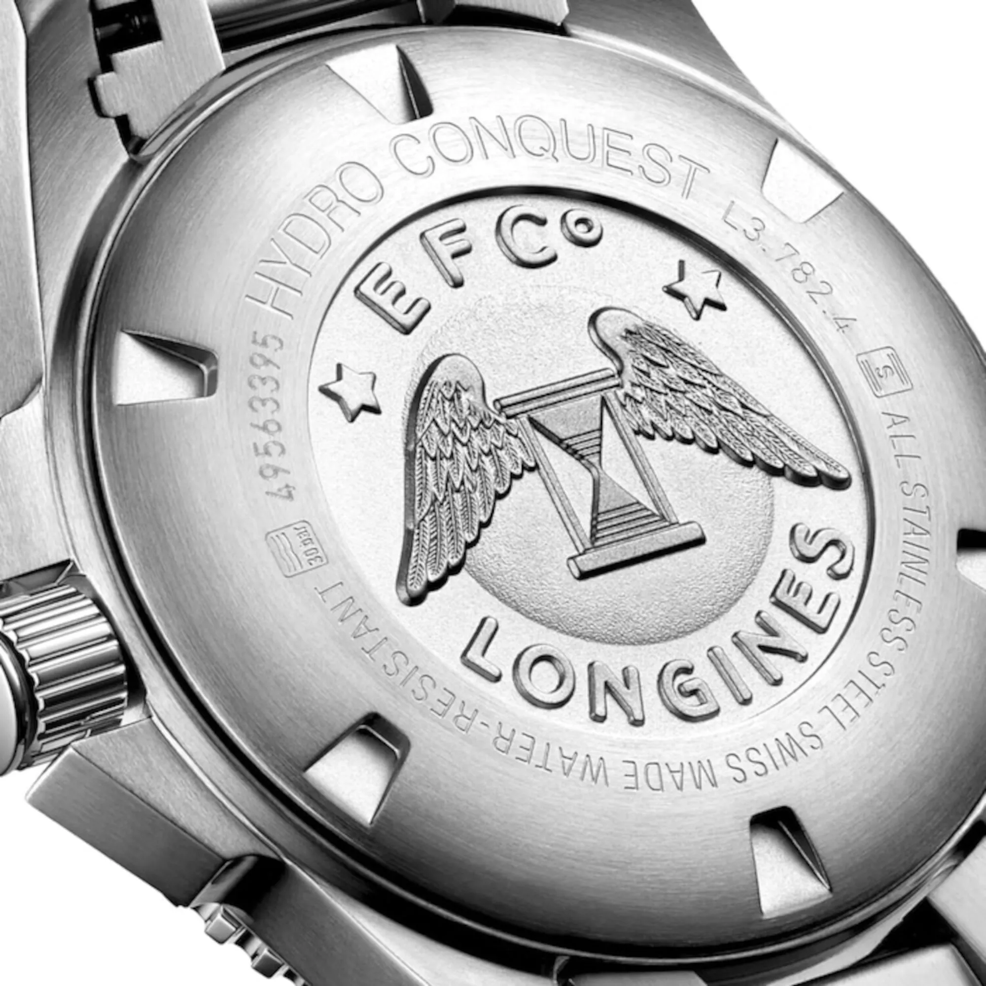 Men Blue Automatic Stainless Steel Watch L37824966