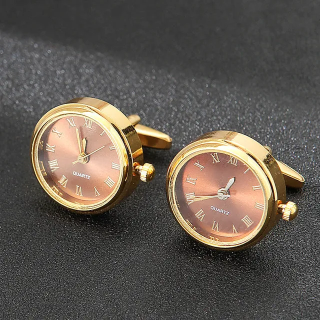 Men Luxury Watches Cufflinks
