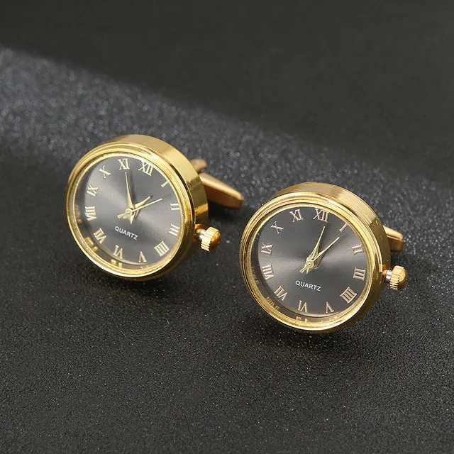 Men Luxury Watches Cufflinks