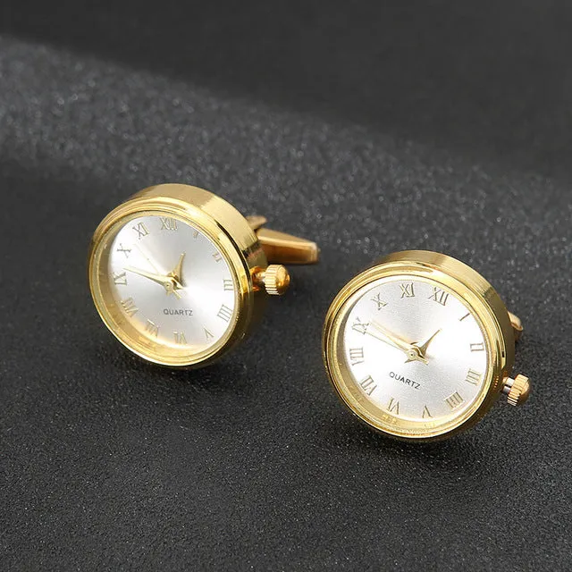 Men Luxury Watches Cufflinks