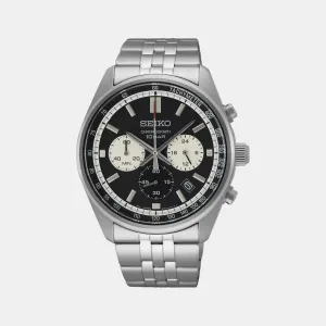 Men's Black Chronograph Stainless steel Watch SSB429P1