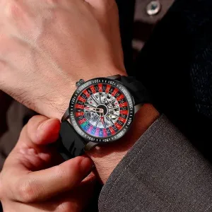 Men's Waterproof Skeleton Watch - Stainless Steel Automatic Mechanical Watch