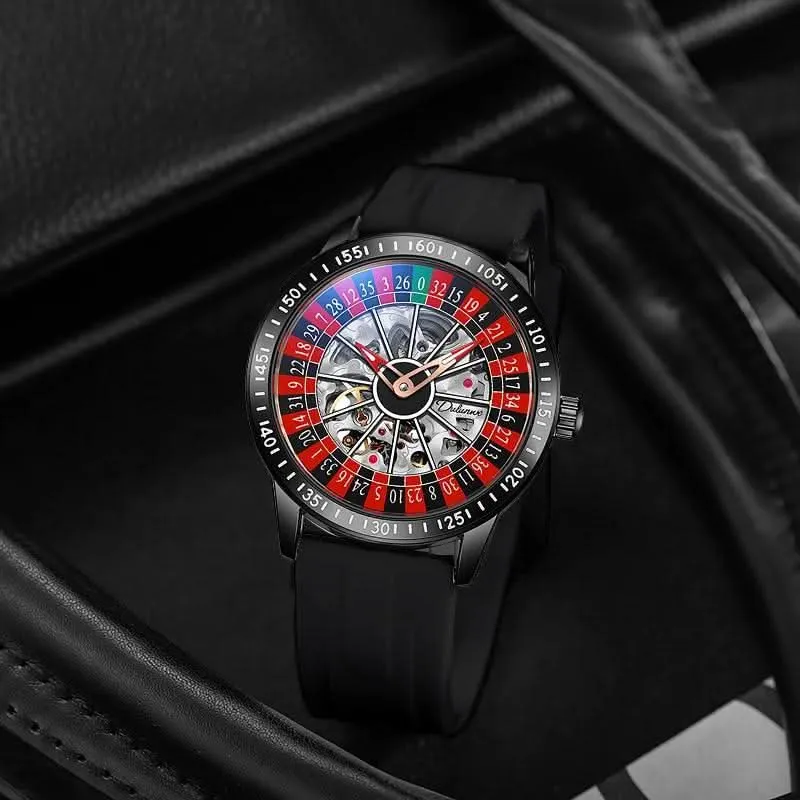 Men's Waterproof Skeleton Watch - Stainless Steel Automatic Mechanical Watch