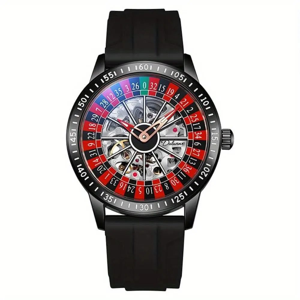 Men's Waterproof Skeleton Watch - Stainless Steel Automatic Mechanical Watch