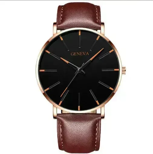 Mesh strap quartz watch