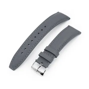 MiLTAT Grey Woven Texture, Grey Stitching, Polished