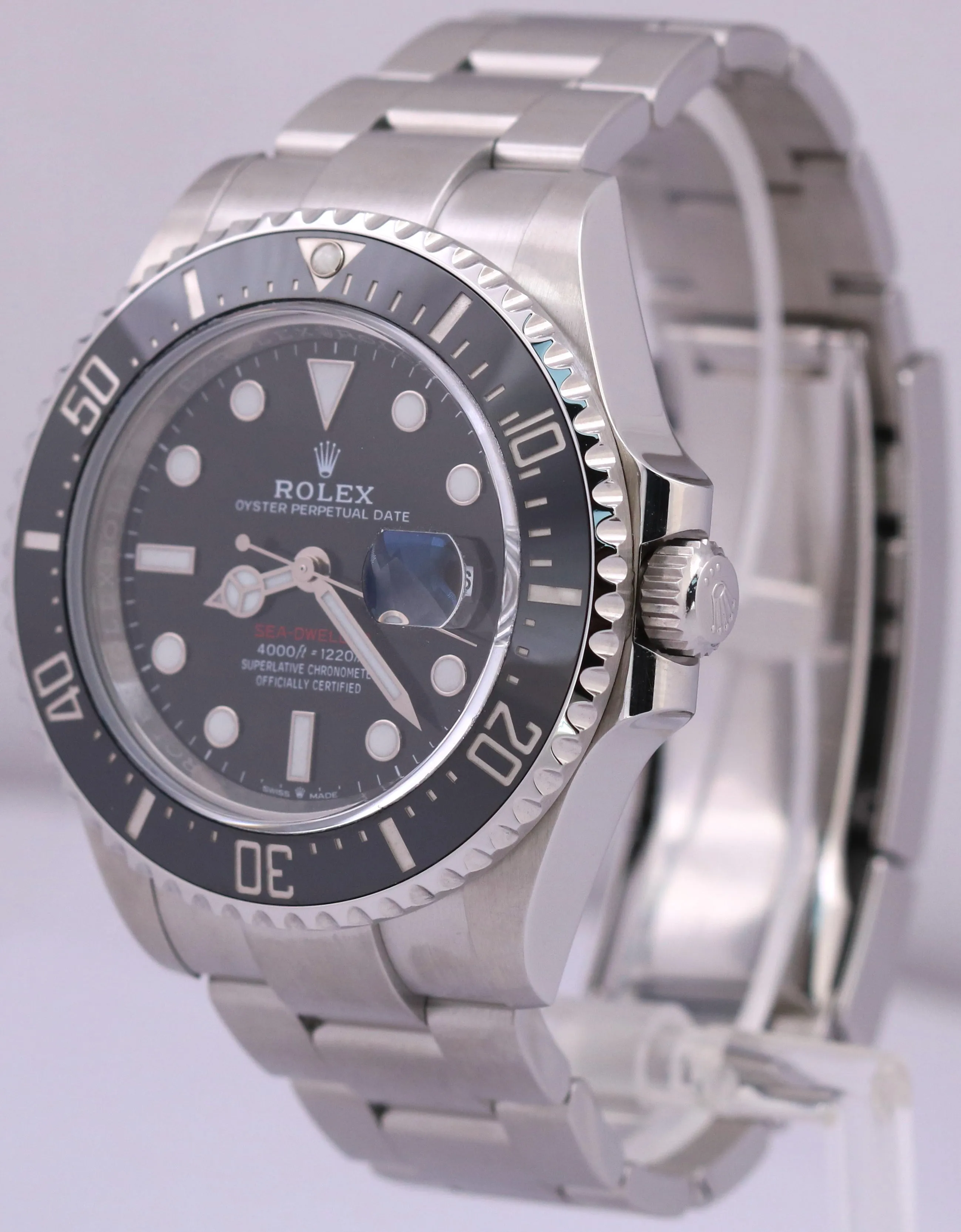 MINT Rolex Sea-Dweller Red Black 50th-Anniversary Steel 126600 MK2 43mm Watch