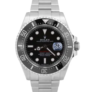 MINT Rolex Sea-Dweller Red Black 50th-Anniversary Steel 126600 MK2 43mm Watch